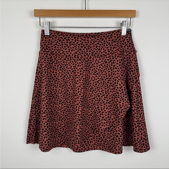 Eddie Bauer Dresses & Skirts - Eddie Bauer Kacey Skirt Mini Stretch Animal Print Brown Black Womens XS NWOT
